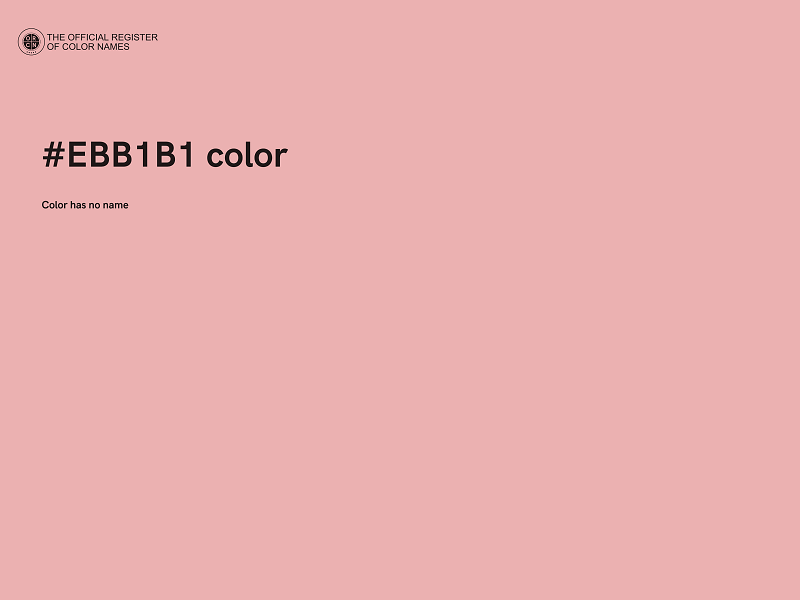 #EBB1B1 color image