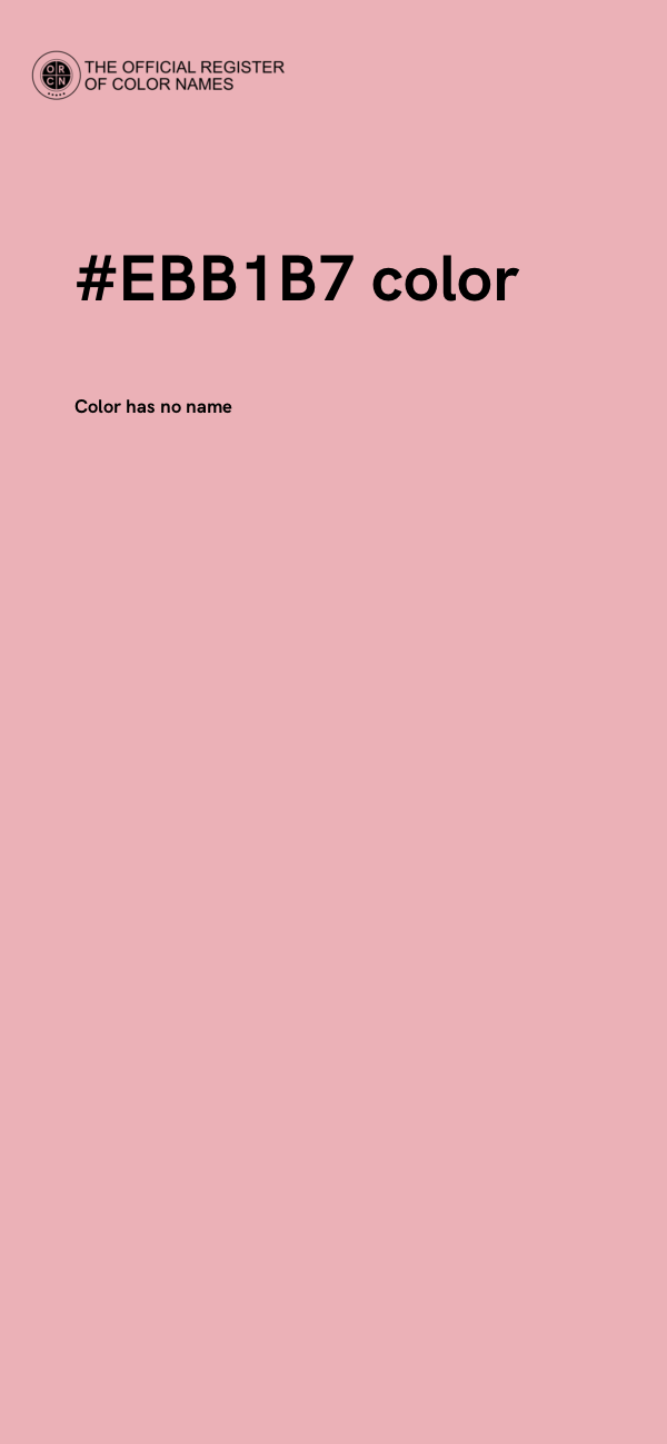 #EBB1B7 color image