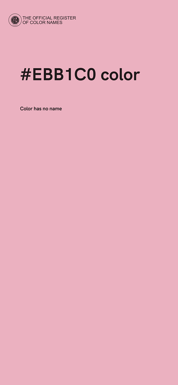 #EBB1C0 color image