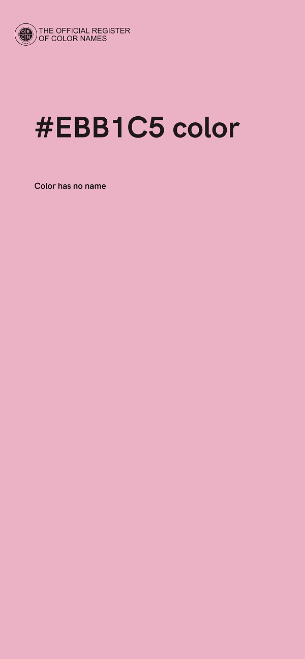 #EBB1C5 color image