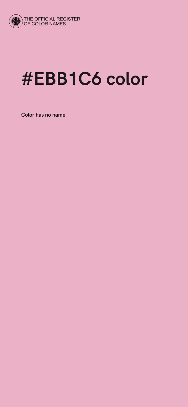 #EBB1C6 color image