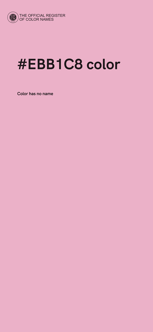 #EBB1C8 color image