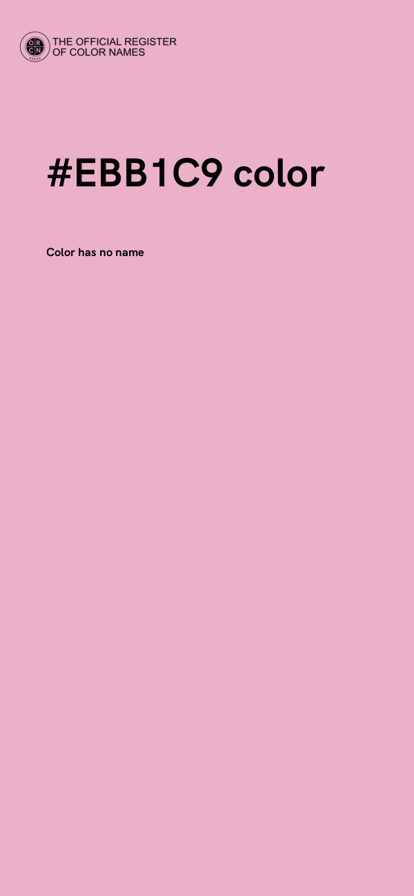 #EBB1C9 color image