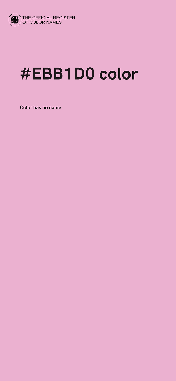 #EBB1D0 color image