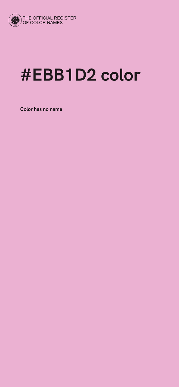 #EBB1D2 color image