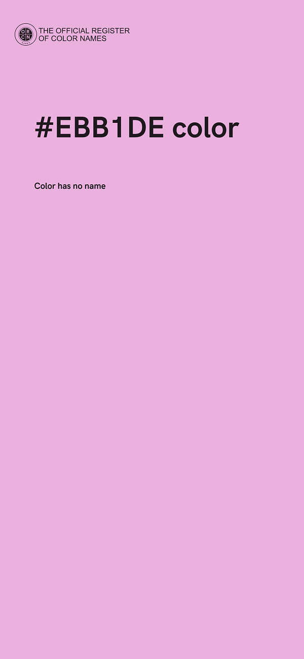 #EBB1DE color image
