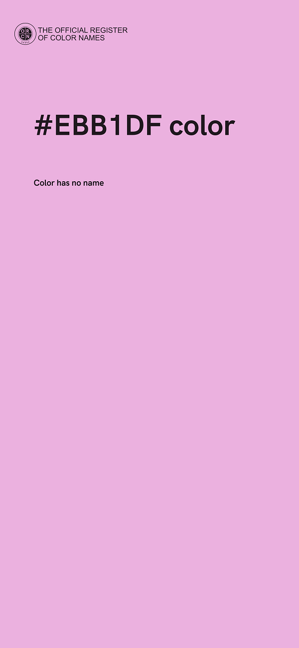 #EBB1DF color image