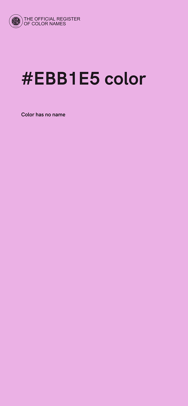 #EBB1E5 color image
