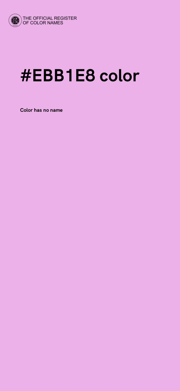 #EBB1E8 color image