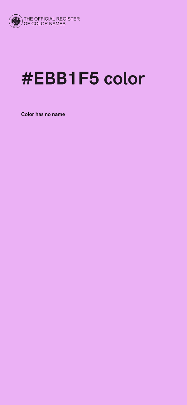 #EBB1F5 color image