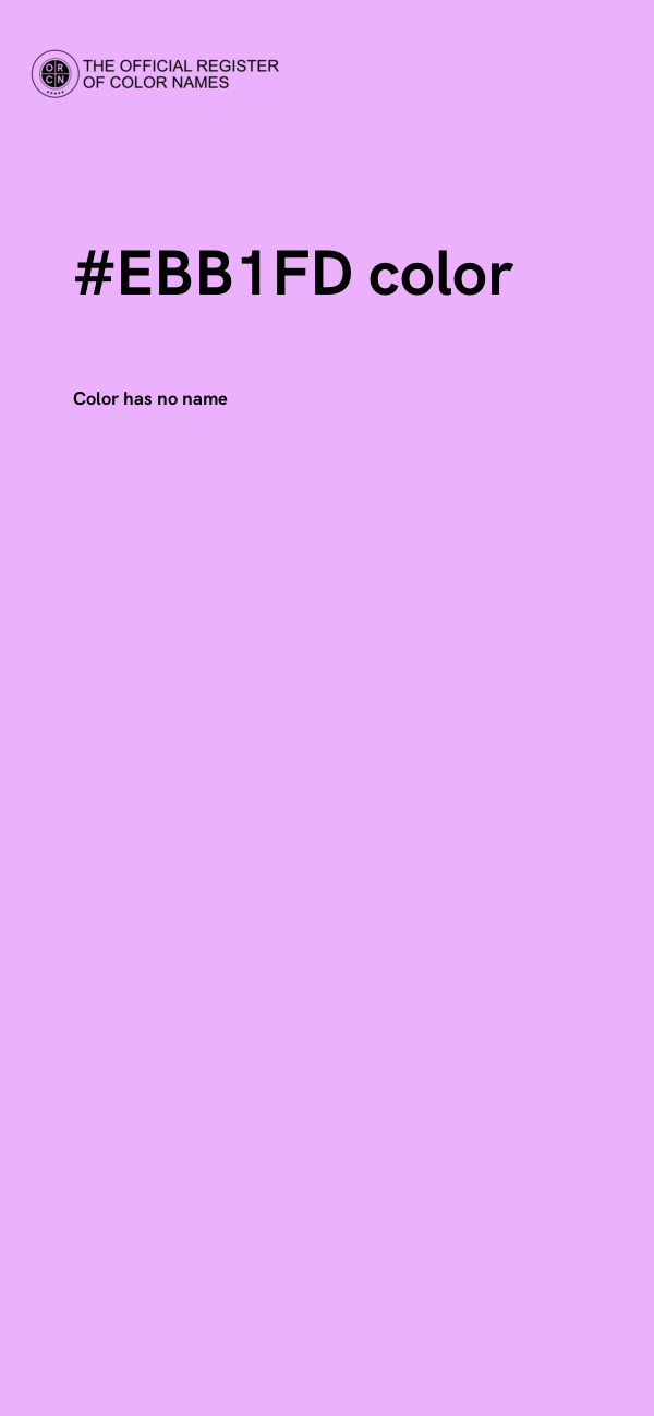 #EBB1FD color image