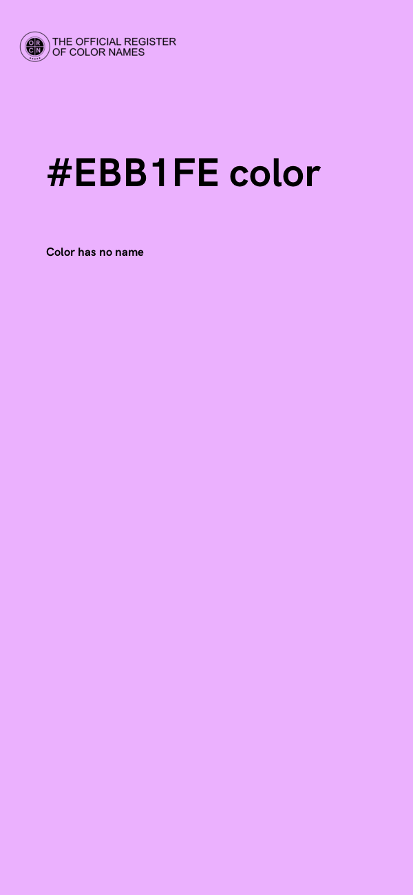 #EBB1FE color image
