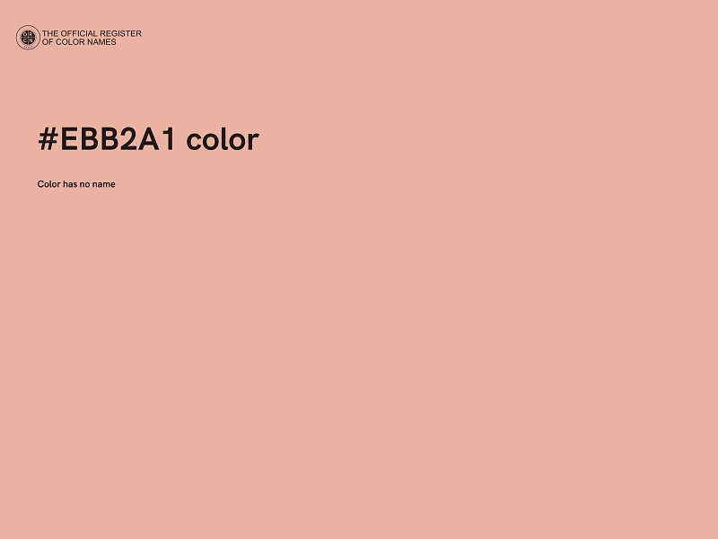 #EBB2A1 color image