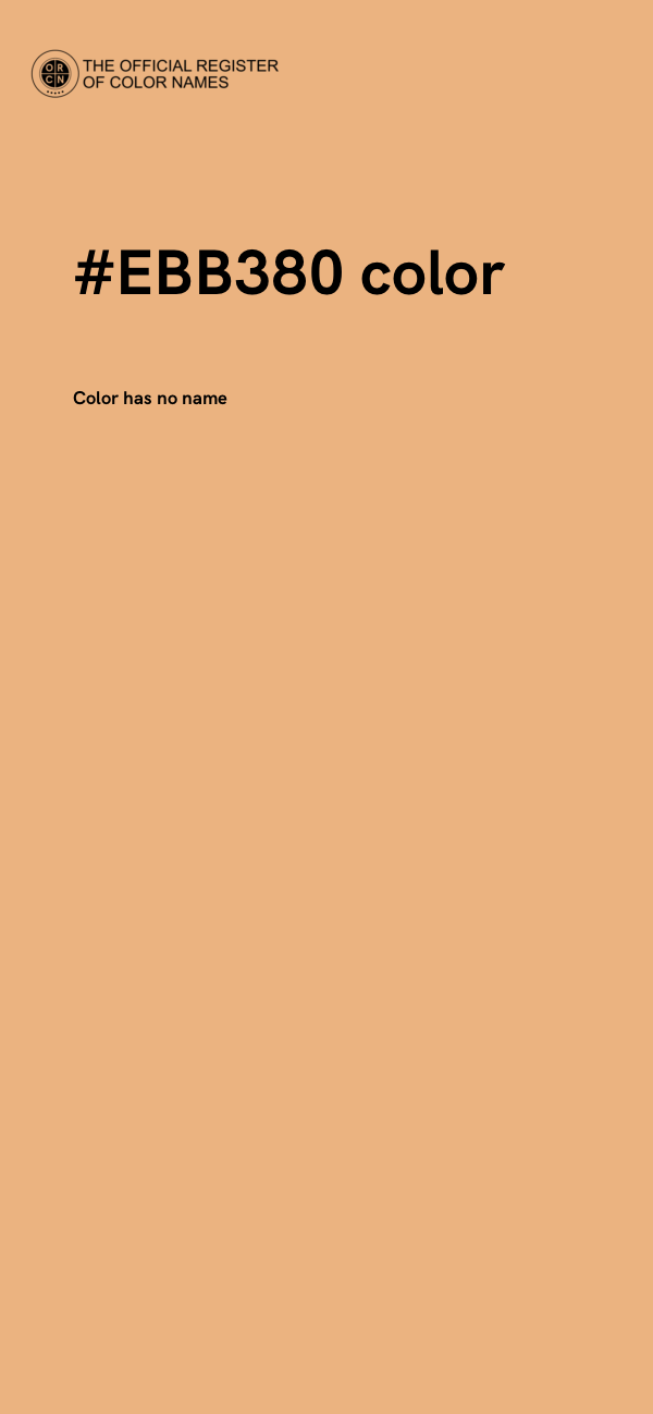 #EBB380 color image