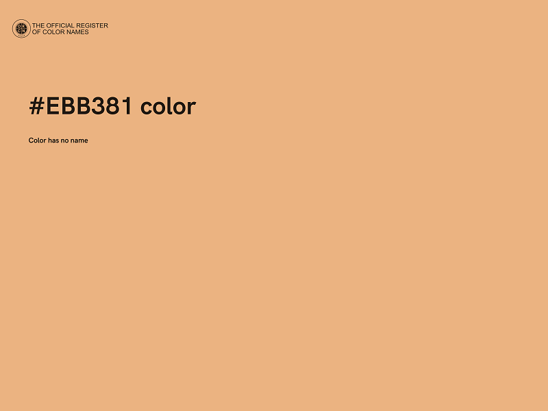 #EBB381 color image
