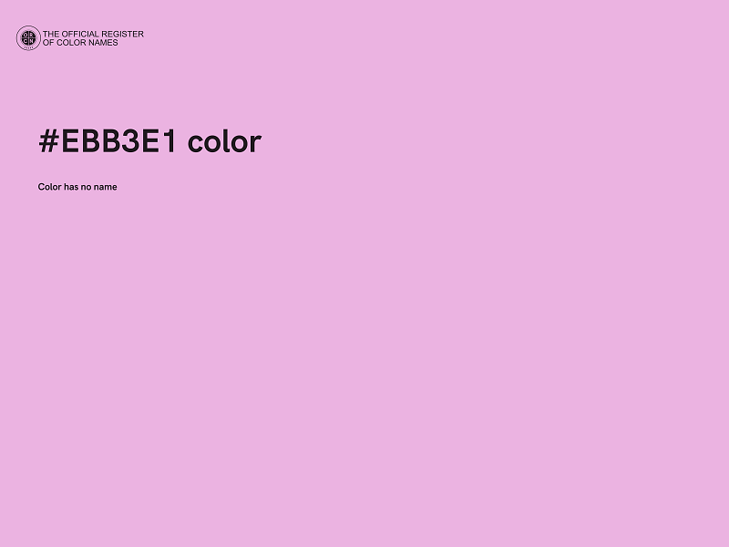 #EBB3E1 color image