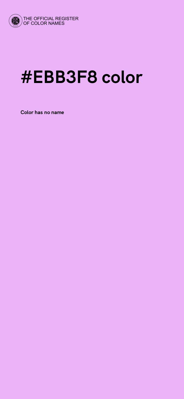 #EBB3F8 color image