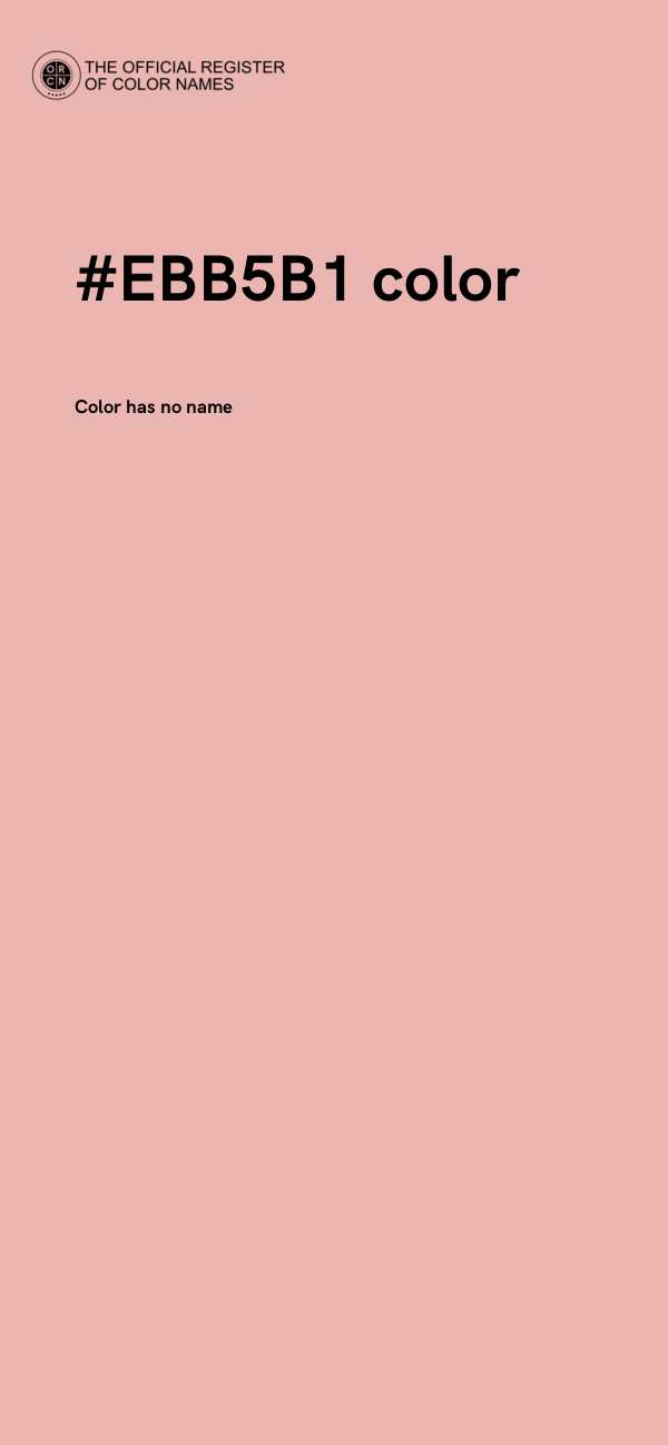 #EBB5B1 color image
