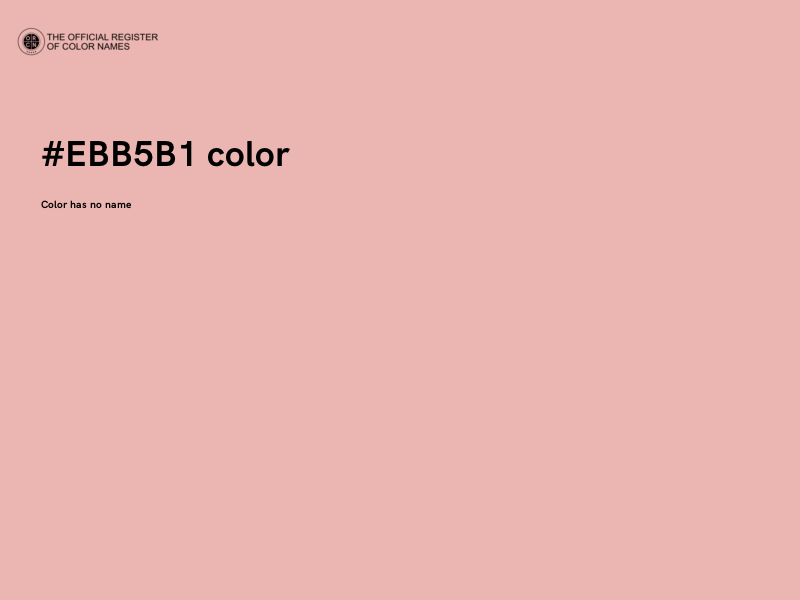 #EBB5B1 color image