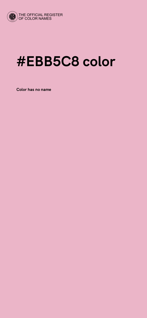 #EBB5C8 color image