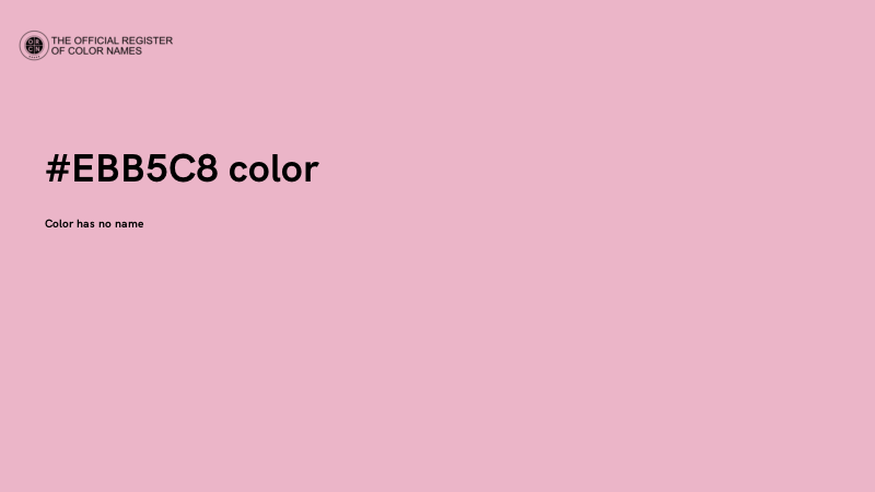 #EBB5C8 color image