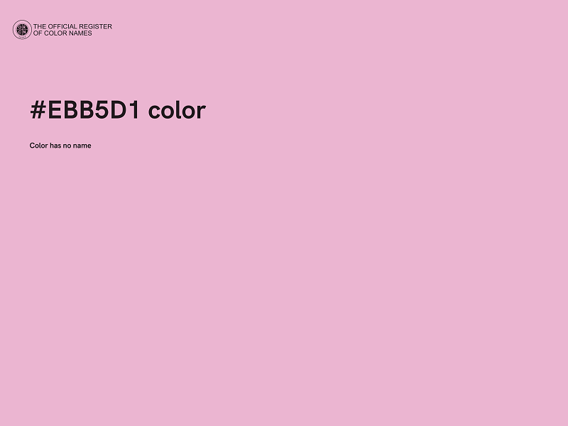 #EBB5D1 color image