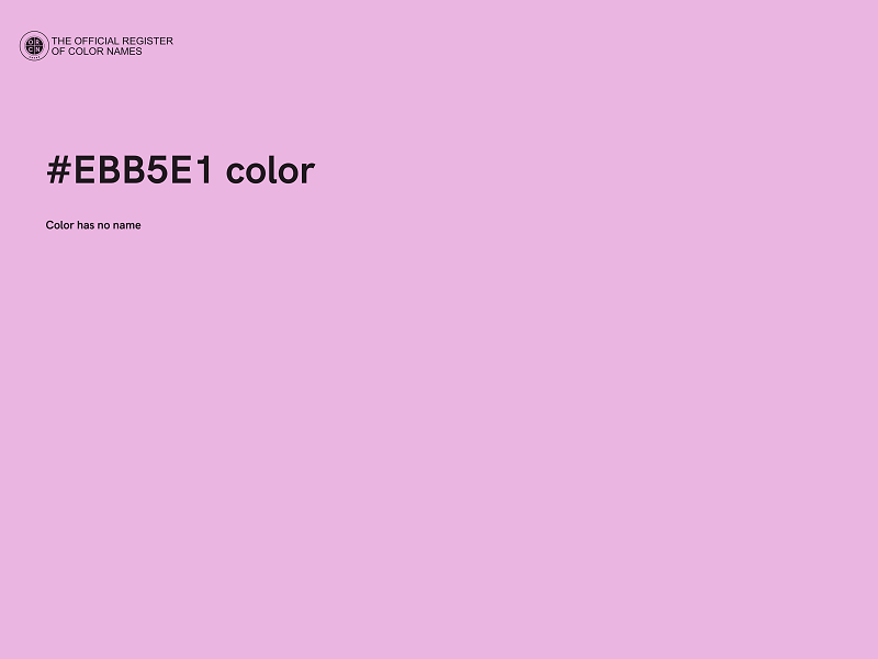 #EBB5E1 color image