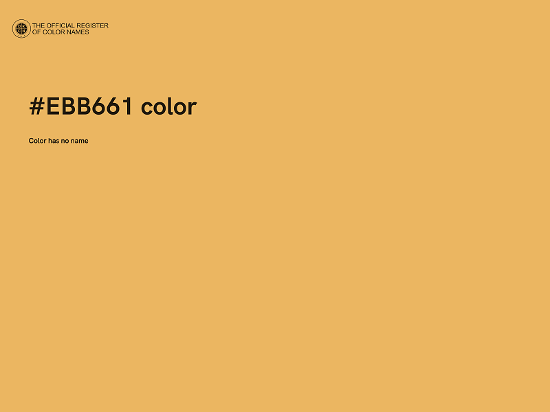 #EBB661 color image