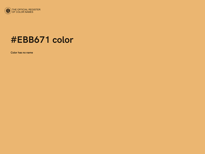 #EBB671 color image