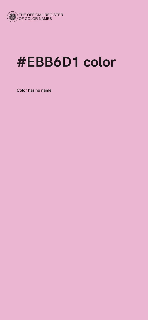 #EBB6D1 color image