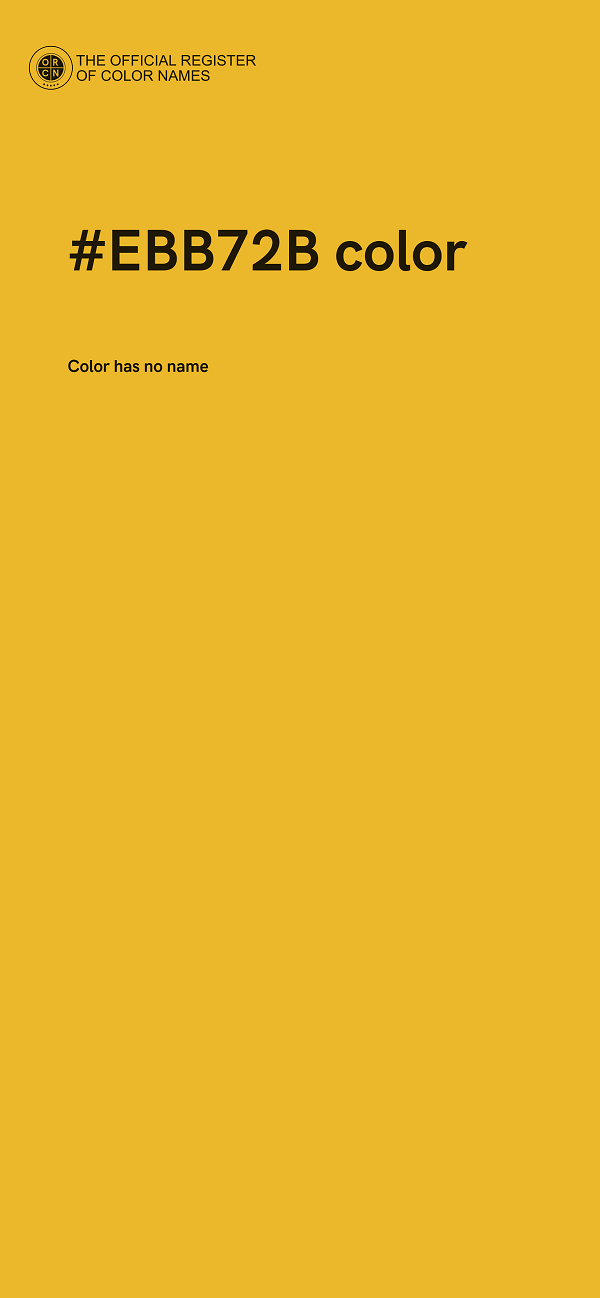 #EBB72B color image