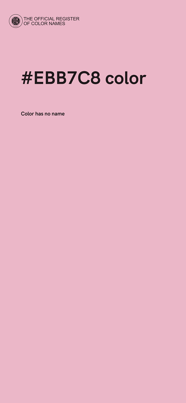 #EBB7C8 color image