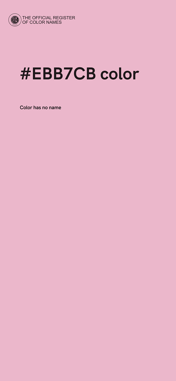 #EBB7CB color image