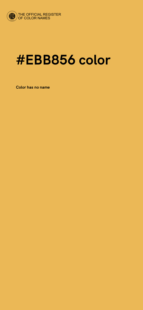 #EBB856 color image