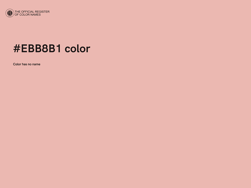 #EBB8B1 color image