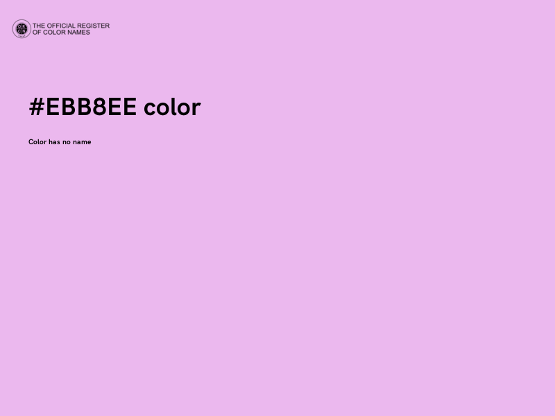 #EBB8EE color image