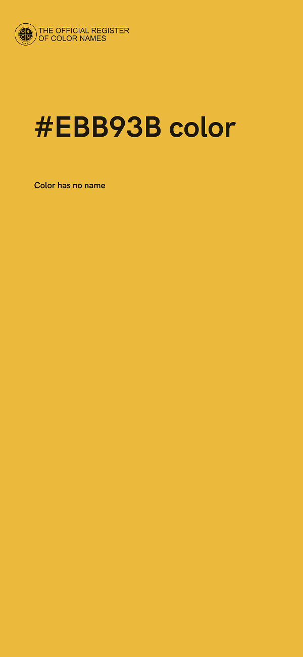 #EBB93B color image
