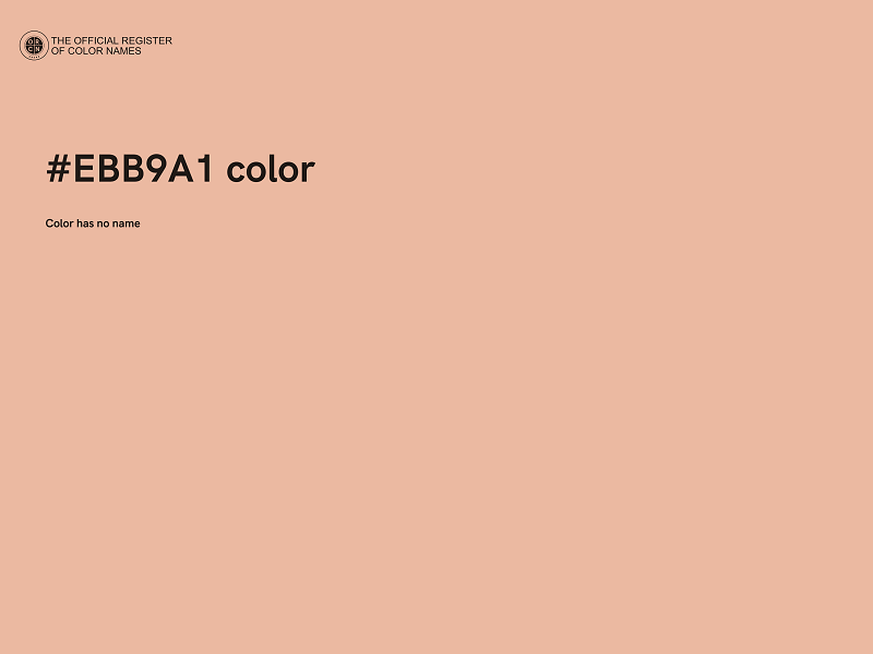#EBB9A1 color image