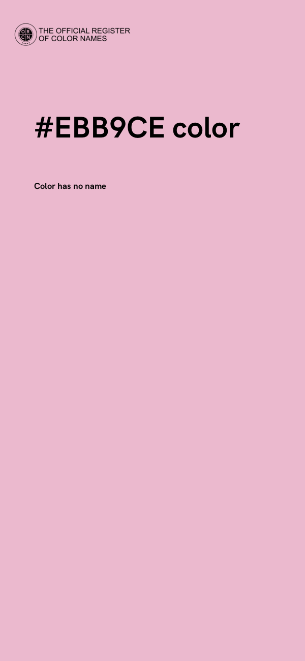 #EBB9CE color image