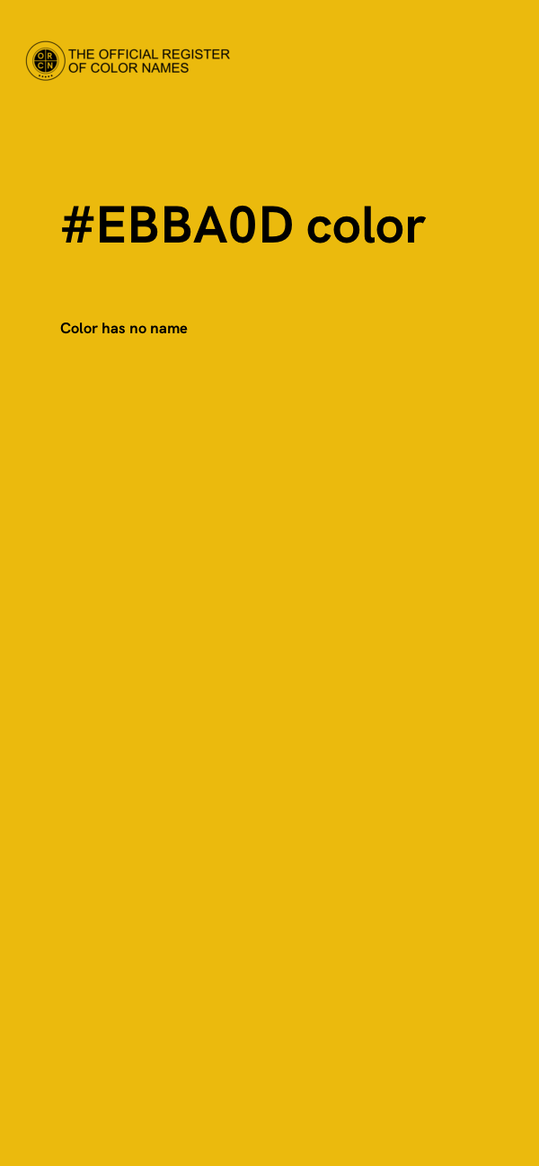 #EBBA0D color image