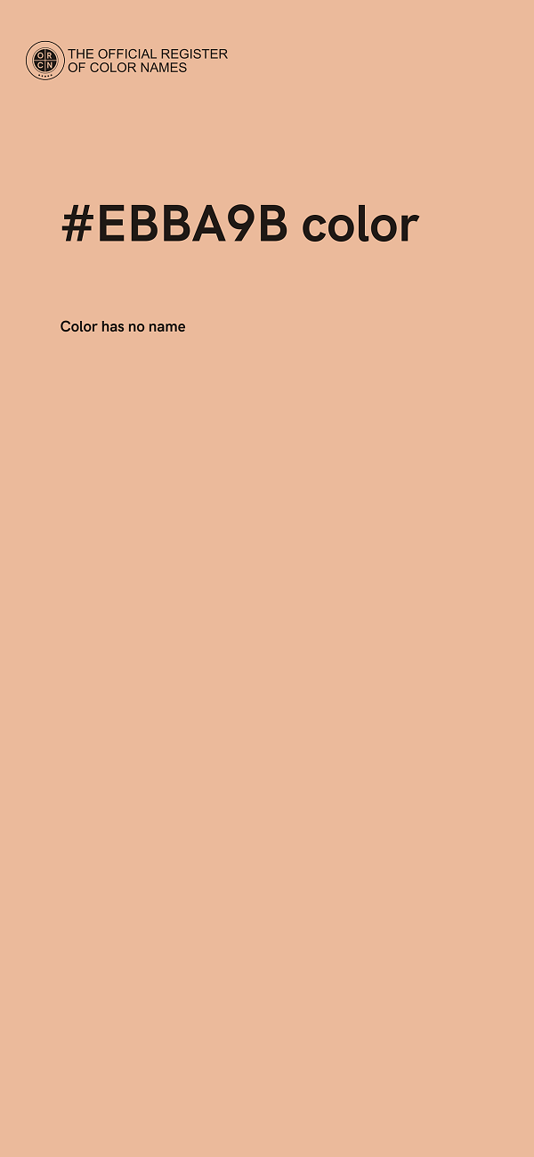 #EBBA9B color image