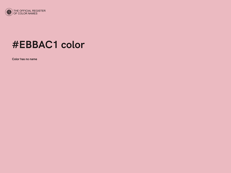 #EBBAC1 color image