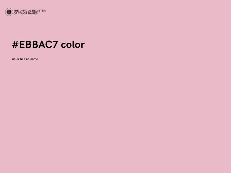 #EBBAC7 color image