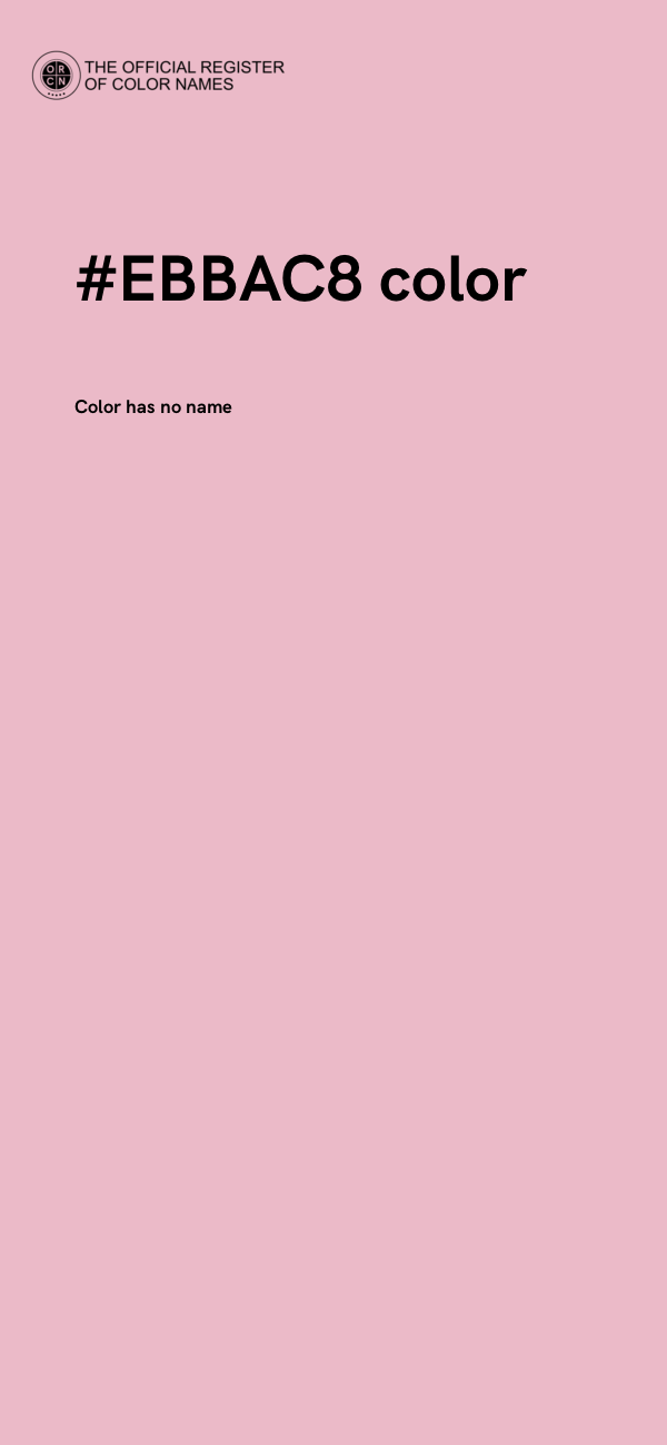 #EBBAC8 color image