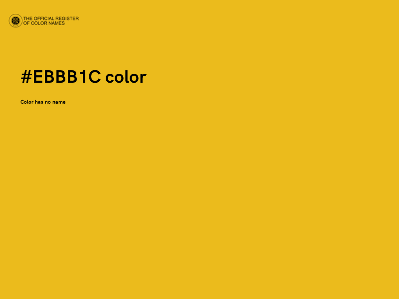 #EBBB1C color image