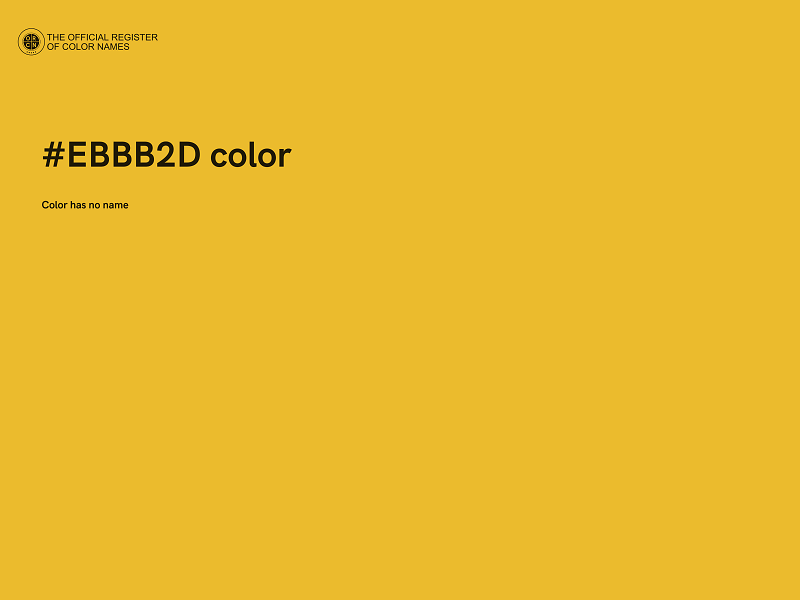 #EBBB2D color image