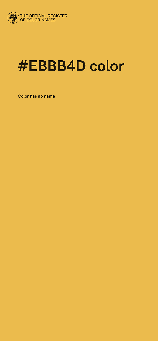 #EBBB4D color image
