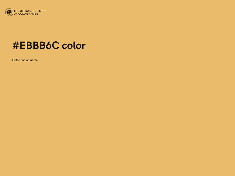 #EBBB6C color image