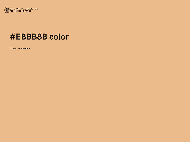 #EBBB8B color image