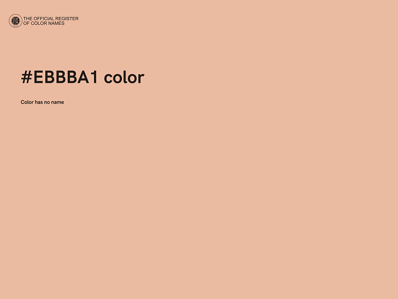 #EBBBA1 color image